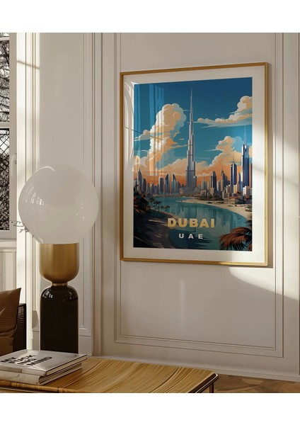 Çerçevesiz Poster Dubai Burj Khalifa Kulesi