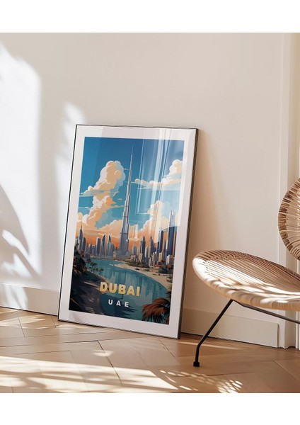 Çerçevesiz Poster Dubai Burj Khalifa Kulesi