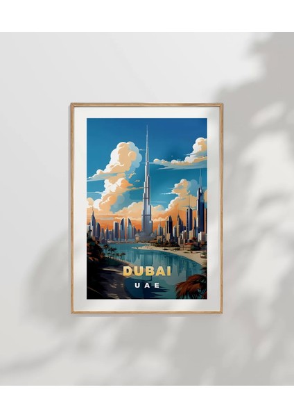 Çerçevesiz Poster Dubai Burj Khalifa Kulesi