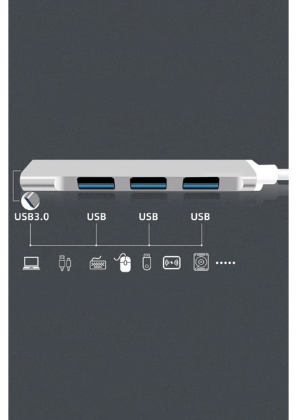 USB Çoğaltıcı Adaptör USB 3.0 Çoklu Bağlantı Noktalı Dağıtıcı Seyahat Dock Laptop Pc N modelleri