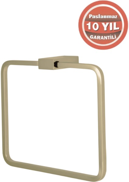Paslanmaz Pirinç Titanik Kare Havluluk Altın Sarı Gold