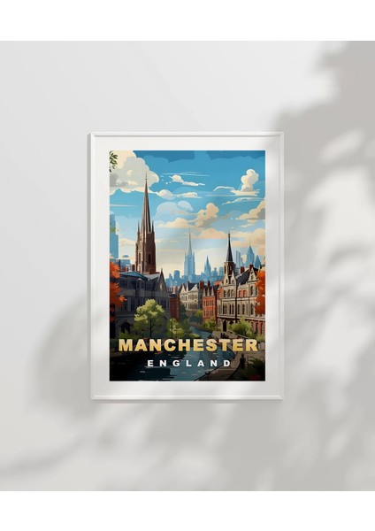 Çerçevesiz Poster Manchester'ın Zarif Mimarisi