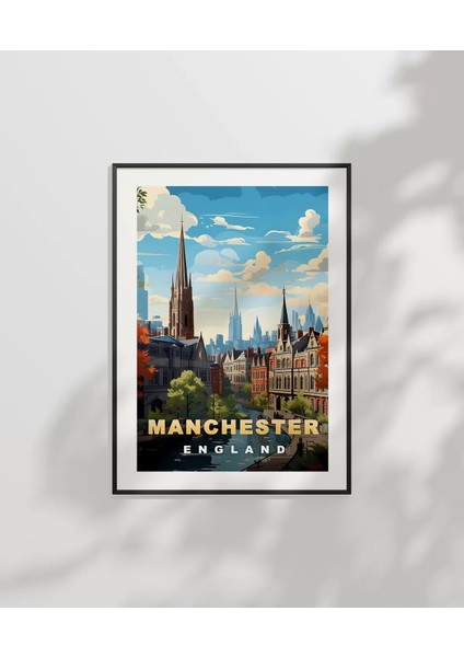 Çerçevesiz Poster Manchester'ın Zarif Mimarisi