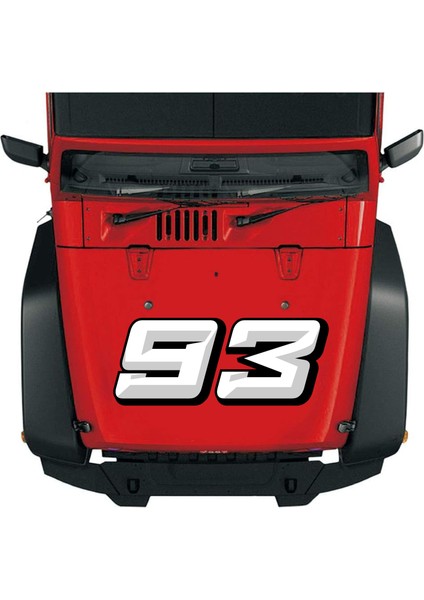 Kişisel Numara Rakam Sticker Araba Oto Motosiklet Karavan Etiket 02138