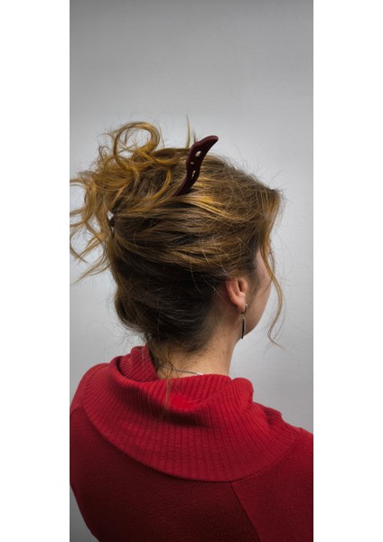 Zarafeti Tamamlayan Geleneksel Çin Tarzı Sandal Ağacından Kahve Rengi Bozalı Şık Saç Iğneleri / Tokaları - Her Anınıza Şıklık Katın! indirimleri