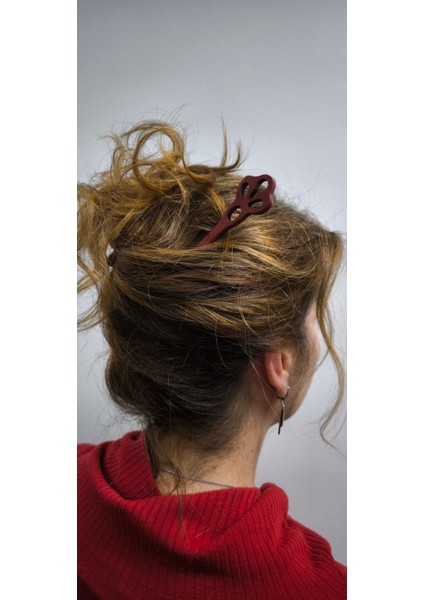 Zarafeti Tamamlayan Geleneksel Çin Tarzı Sandal Ağacından Kahve Rengi Bozalı Şık Saç Iğneleri / Tokaları - Her Anınıza Şıklık Katın!