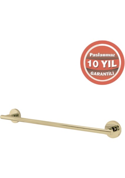 Paslanmaz Pirinç Flora Uzun Havluluk 50CM Altın Sarı Gold