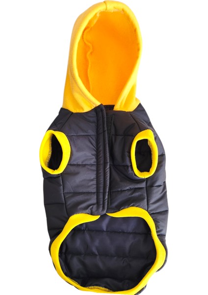 Kedi Köpek Kıyafeti Lacivert Sarı Mont Yelek