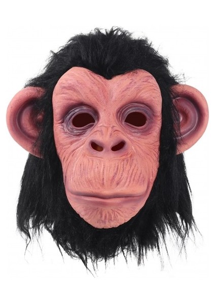 Siyah Saçlı Lateks Şempanze Maskesi fırsatları