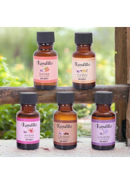 Popüler Mum Esansı Seti, Amber Çikolata Lavanta Sandal Vanily, Soya Wax Parafin Jel Mum Kokusu