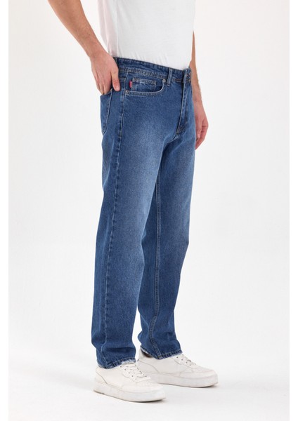 Erkek Baggy Kot Pantolon Mavi Renk B481-11 fırsatları