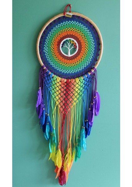 Dekoratif Rüya Kapanı Düş Kapanı Dream Catcher Roshıta 43 x 110 cm