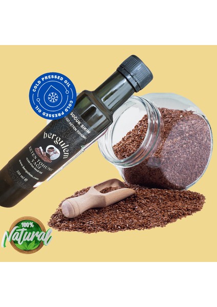 Doğal Keten Tohumu Yağı 250 ml ( Flax Seed Oil )