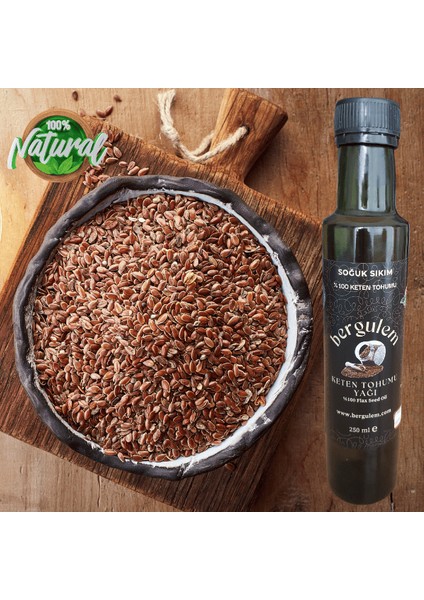 Doğal Keten Tohumu Yağı 250 ml ( Flax Seed Oil )