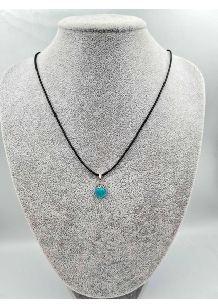 Sertifikalı Amazonit Doğal Taş Kolye Ayarlanabilir Orijinal Doğal Taş Çok Fonksiyonlu Kolye 10MM