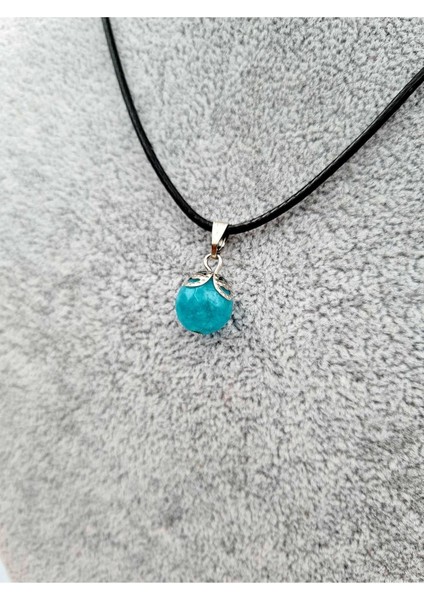 Sertifikalı Amazonit Doğal Taş Kolye Ayarlanabilir Orijinal Doğal Taş Çok Fonksiyonlu Kolye 10MM fiyatları