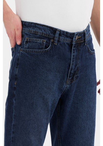 Erkek Baggy Kot Pantolon Koyu Mavi Renk B482-13