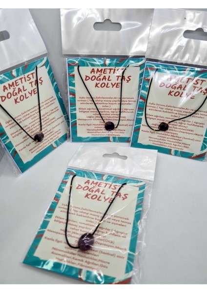 Sertifikalı Doğal Ametist Taşı Kolye Ayarlanabilir Orijinal Doğal Taş Çok Fonksiyonlu Kolye modelleri