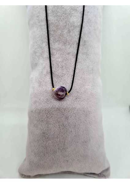 Sertifikalı Doğal Ametist Taşı Kolye Ayarlanabilir Orijinal Doğal Taş Çok Fonksiyonlu Kolye fırsatları