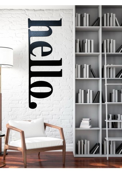 Hello Siyah Ahşap Duvar Yazısı Duvar Dekor Mdf fiyatları