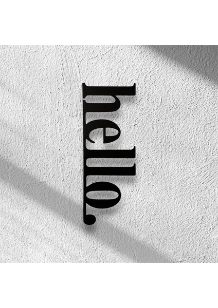 Hello Siyah Ahşap Duvar Yazısı Duvar Dekor Mdf modelleri