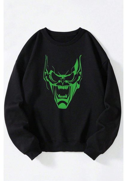 I ve Been Waıtıng For You Baskılı Kadın/erkek Siyah Bisiklet Yaka Pamuklu Sweatshirt