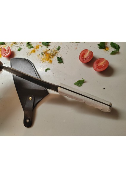 Ardabey Özel Üretim Mikarte Saplı Dövme El Işçiliği Santoku Şef Bıçağı fırsatları