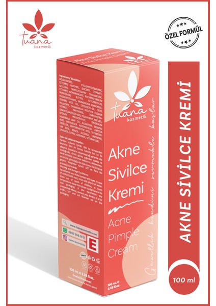 Akne S.ivilce ve Çil Leke Cilt Kremi 100 ml