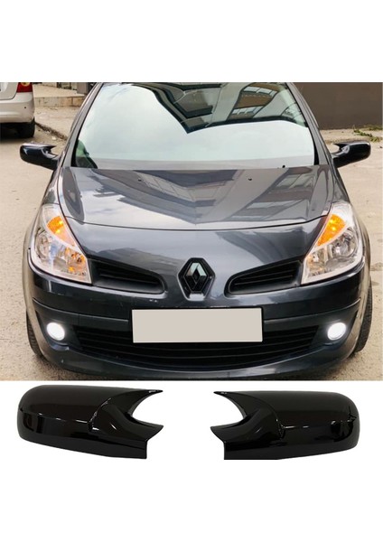 Renault Clio Mk3 Batman Yarasa Ayna Kapağı Piona Black Abs 2006-2009