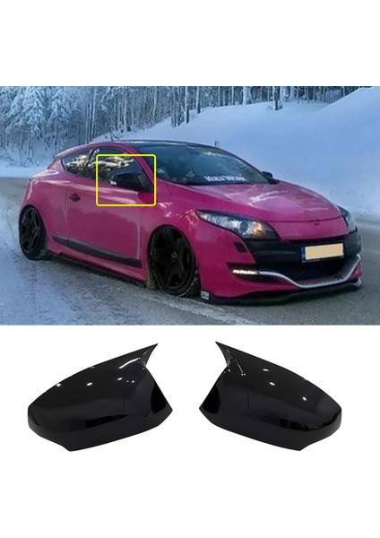 Renault Megane 3 Batman Yarasa Ayna Kapağı Piona Black Abs 2008-2016