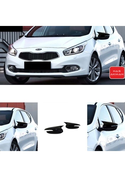 Kia Ceed Batman Yarasa Ayna Kapağı Sinyalli Piano Black 2012 - 2017 modelleri