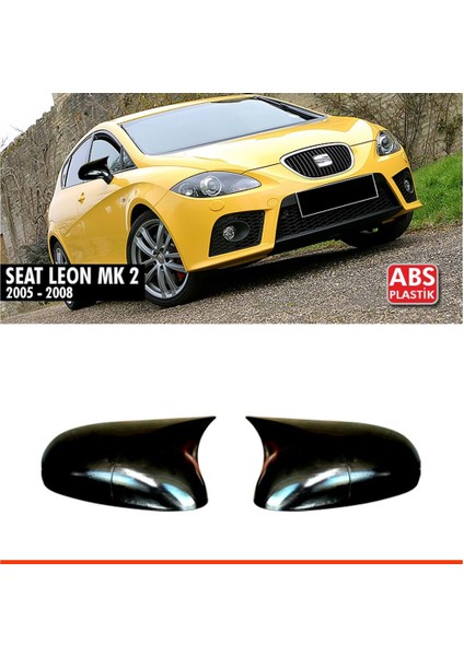 Seat Leon Mk2 Batman Yarasa Ayna Kapağı Piona Black Abs 2005-2008