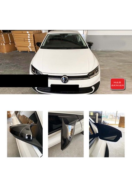 Vw Polo Mk6 Fl Batman Yarasa Ayna Kapağı Piona Black Abs 2021 ve Üzeri