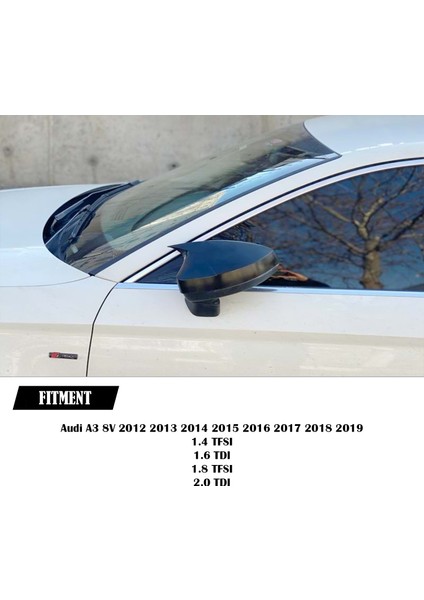 Audi A3 8V Batman Yarasa Ayna Kapağı Piona Black Abs 2012-2019 indirimleri