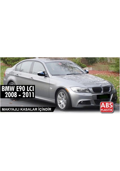 Bmw E90 Lcı Batman Yarasa Ayna Kapağı Piona Black Abs 2008-2011