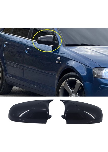 Audi A3 8p Batman Yarasa Ayna Kapağı Piona Black Abs 2003-2007