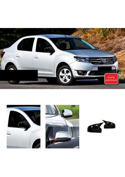 Dacia Logan Batman Yarasa Ayna Kapağı Piona Black Abs 2009 - 2020