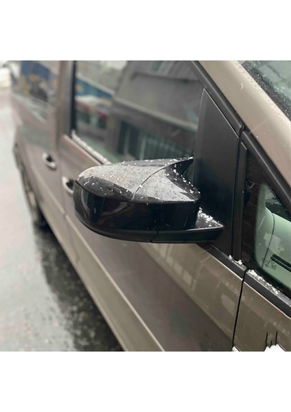 Vw Caddy Mk3 Batman Yarasa Ayna Kapağı Piona Black Abs 2015 - 2020
