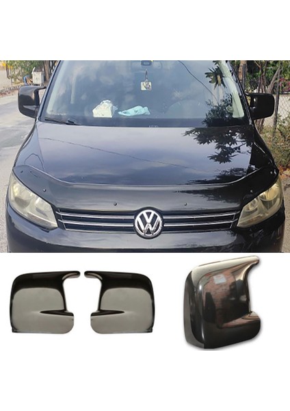 Vw Caddy Mk2 Batman Yarasa Ayna Kapağı Piona Black Abs 2005 - 2014