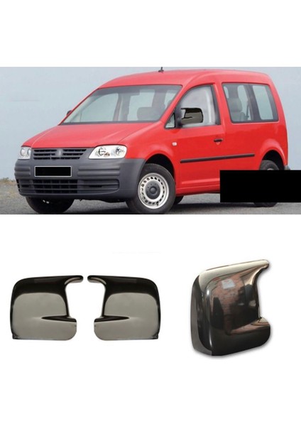 Vw Caddy Mk2 Batman Yarasa Ayna Kapağı Piona Black Abs 2005 - 2014