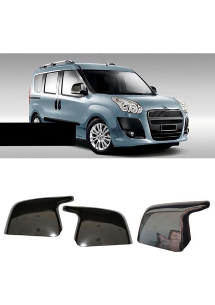 Fiat Doblo D3/d4 Batman Yarasa Ayna Kapağı Piona Black Abs 2009-2022