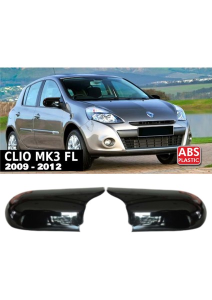 Renault Clio Mk3 Makyajlı Kasa Batman Yarasa Ayna Kapağı Piona Black Abs 2009-2012