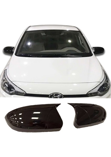 Hyundai I20 Batman Yarasa Ayna Kapağı Piona Black Abs 2014-2020 (Sinyalsiz)