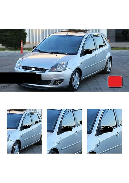 Ford Fiesta Mk5 2 Kapı Uymaz Batman Yarasa Ayna Kapağı Piona Black Abs 2006-2008 modelleri