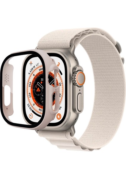 Apple Watch Ultra 49MM Desert Camlı Kasa Ekran Koruyucu