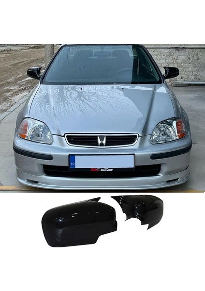 Honda Civic Ies Ek Batman Yarasa Ayna Kapağı Piona Black Abs 1996-2000
