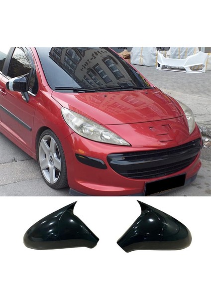 Peugeot 207 Batman Yarasa Ayna Kapağı Piona Black Abs 2006 - 2012