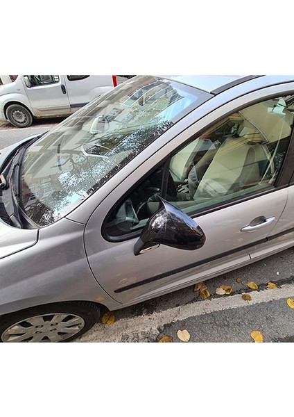 Peugeot 207 Batman Yarasa Ayna Kapağı Piona Black Abs 2006 - 2012