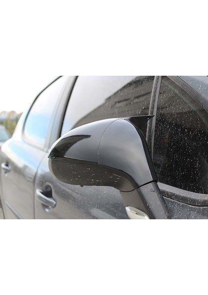 Peugeot 207 Batman Yarasa Ayna Kapağı Piona Black Abs 2006 - 2012