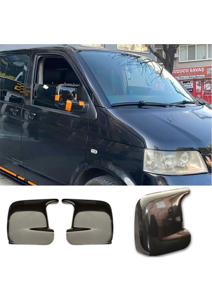 Vw Transporter T5 Batman Yarasa Ayna Kapağı Piona Black Abs 2004 - 2009